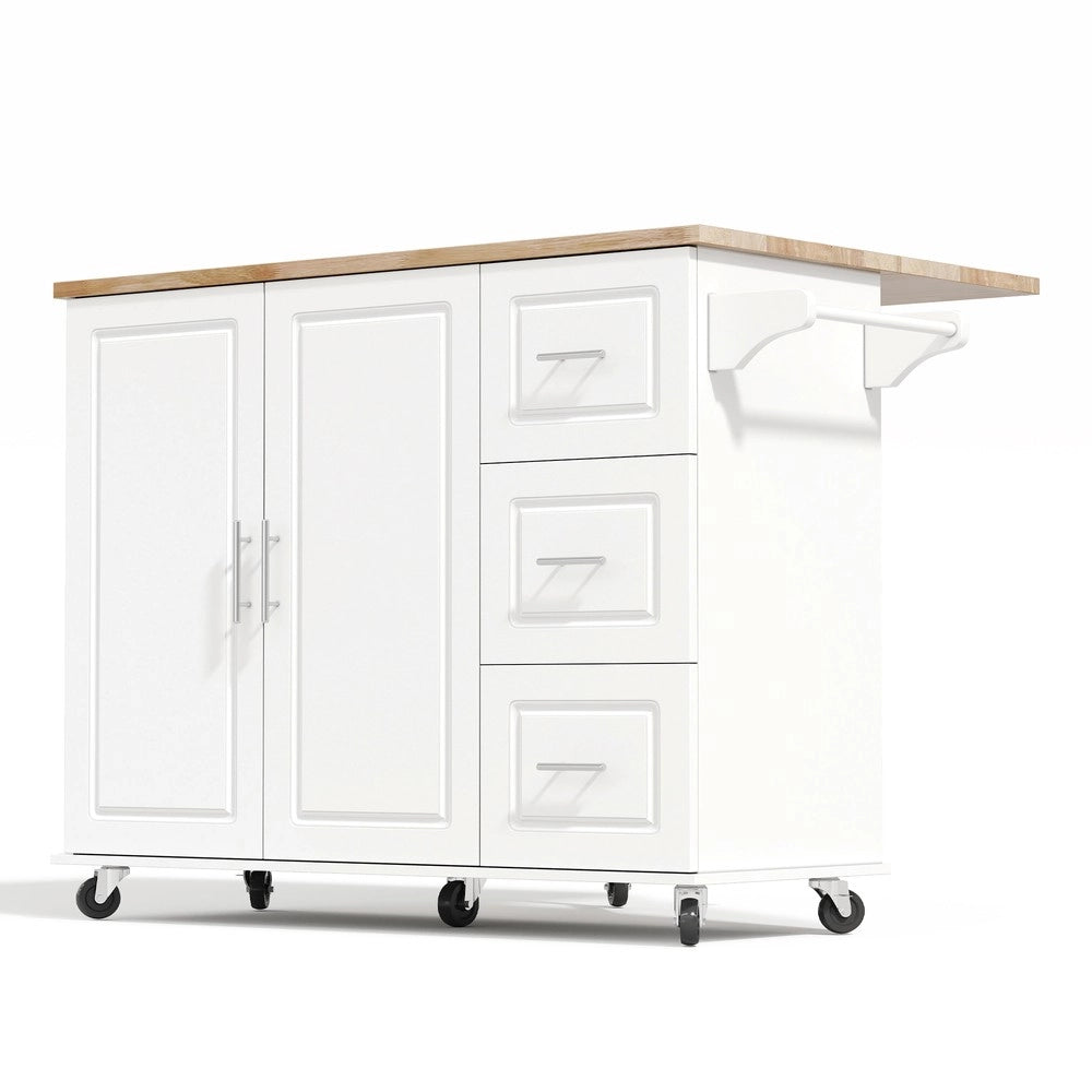 Tavolo da Cucina Pieghevole con Cassetti e Ripiano ¨C Xylo ¨C Rovere, 137x43x92 cm