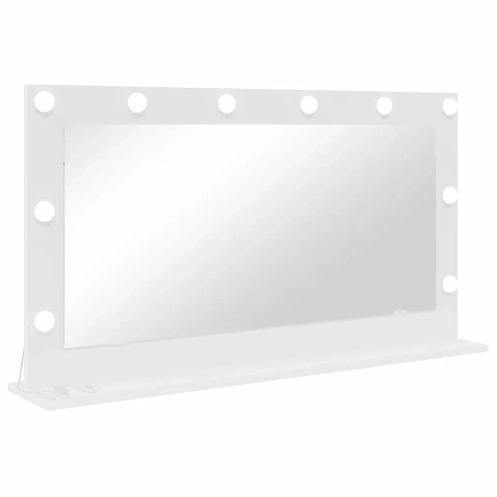 Specchio da Vanit¨¤ Rettangolare Bianco 100 x 55 x 18 cm