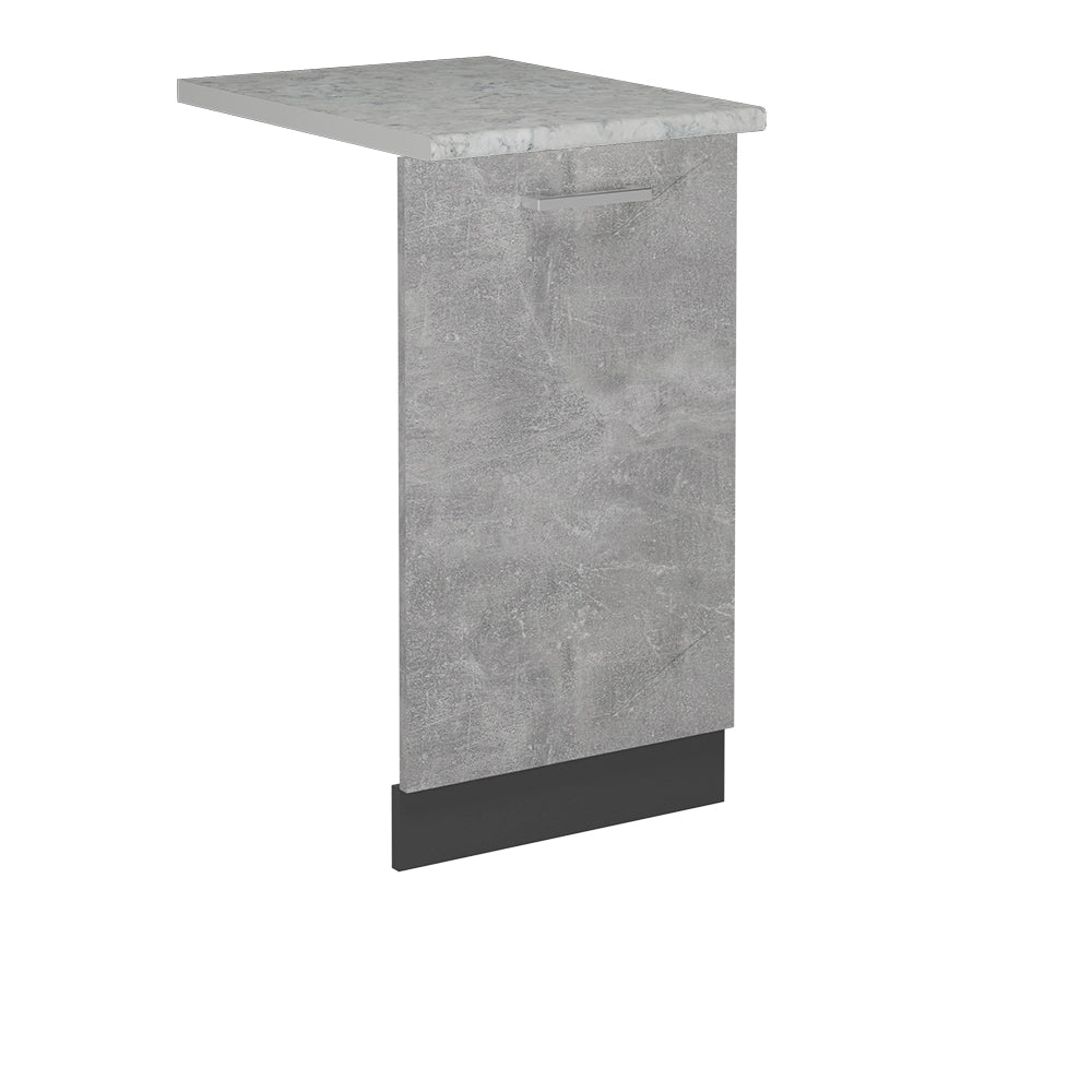 Pannello frontale della lavastoviglie R-Line Calcestruzzo/Antracite 45 cm, PL Marmo Vicco