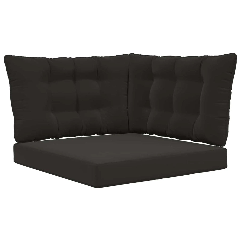 Cuscino per divano da esterno 3 pcs Nero Poliestere 900921