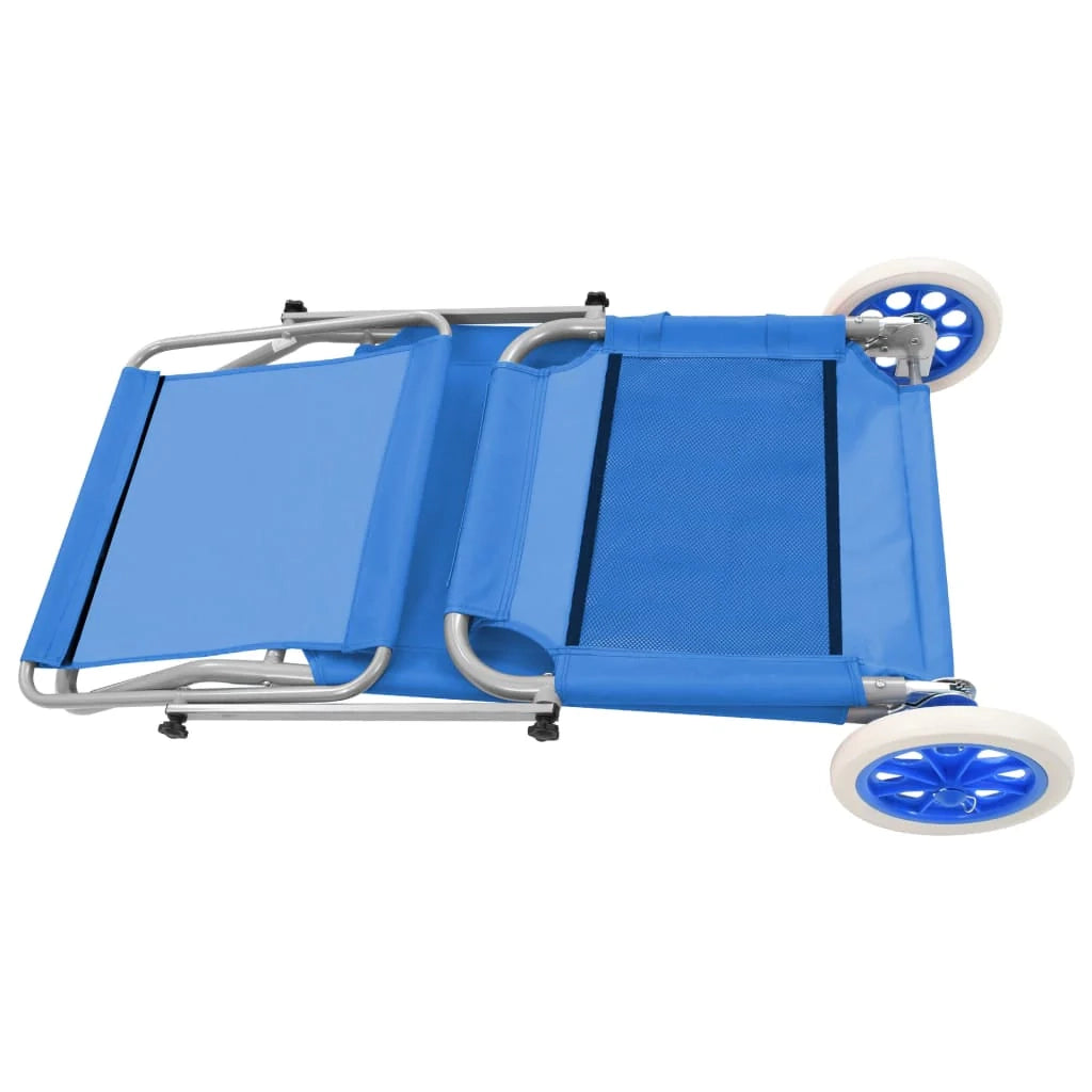 Sdraio sedia a sdraio lettino da giardino prendisole terrazza mobile da esterno pieghevole con tendalino e ruote in acciaio blu 02_0012823