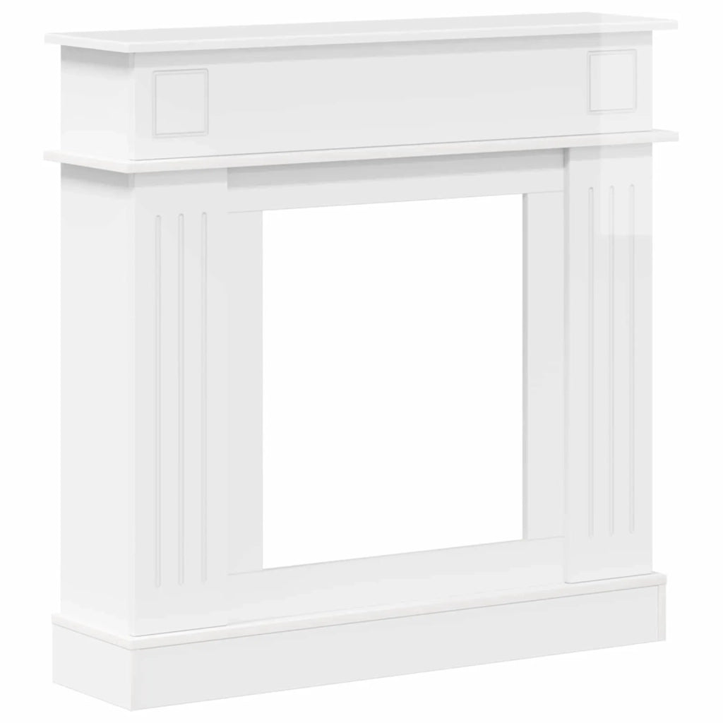 Cornice per camino Bianco Lucido 102 x 26 x 100 cm 8006646