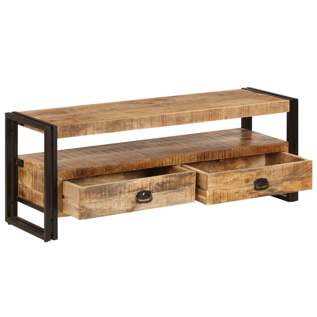 Pratico mobile porta TV/credenza di design 120 cm legno massello di mango 2502063