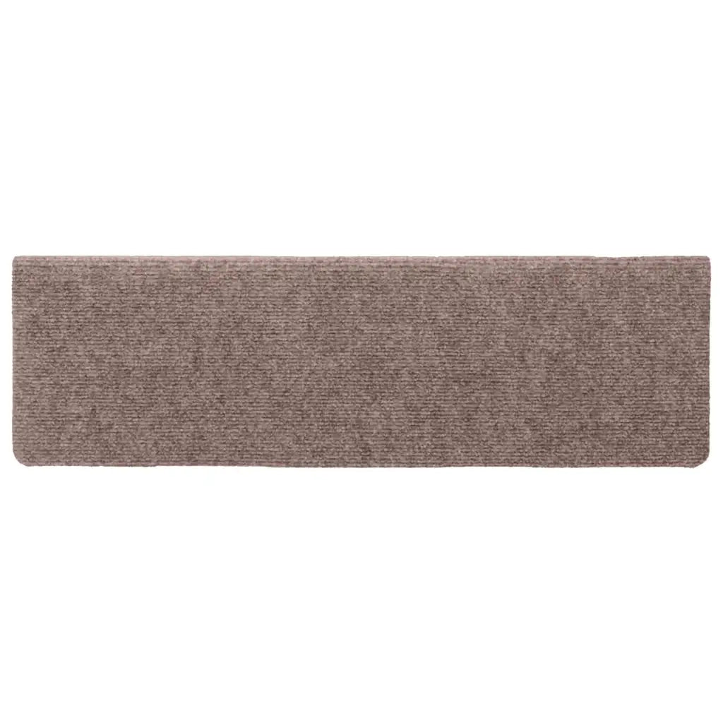 Tappetini per Scale Tessuto Agugliato 15 pz 65x21x4 cm Marroni cod mxl 58360