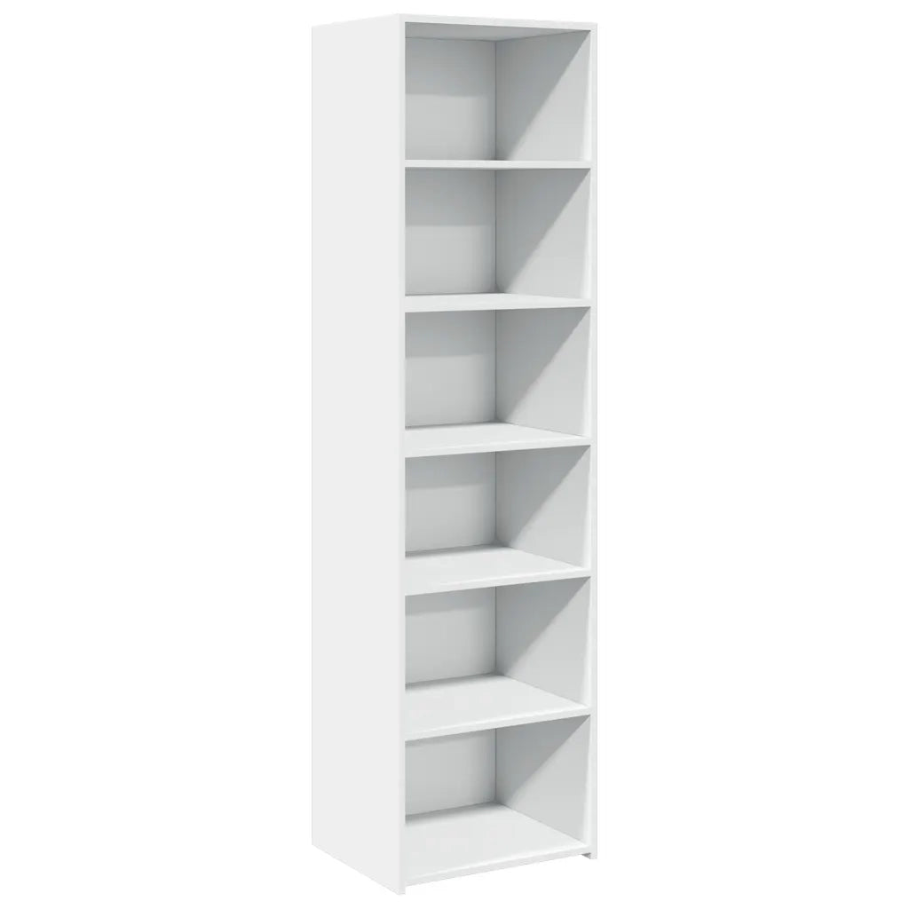 Credenza Bianca 50x41x185 cm in Legno Multistrato 3281680