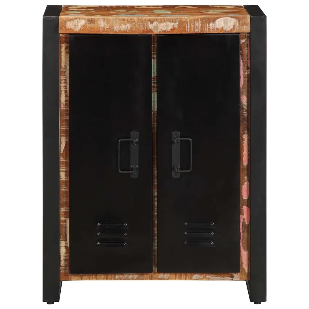 Credenza | Madia | Buffet da pranzo | Armadio da pranzo Multicolore 55x35x70 cm in Legno Massello Recupero
