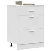 vidaXL Base da Cucina “Lyon” Bianco in Legno Multistrato
