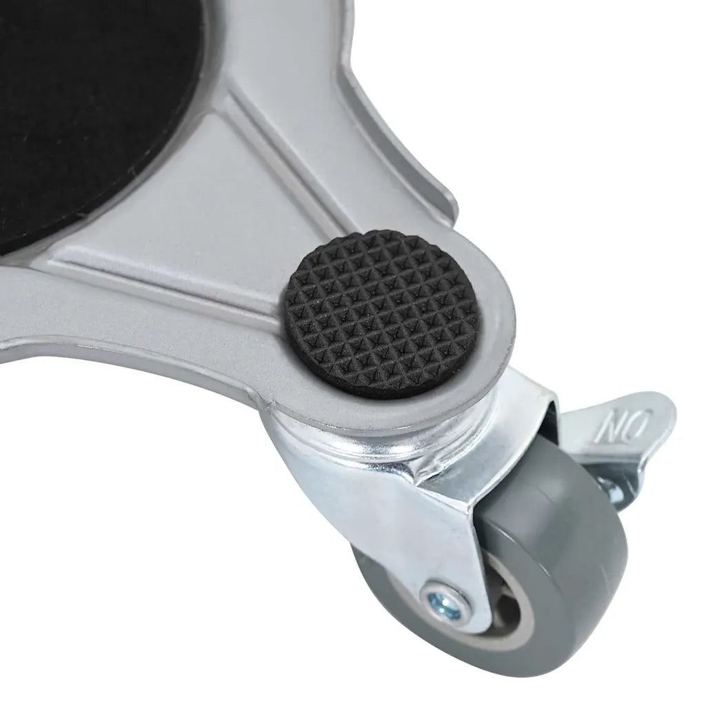 Ruote per mobili 4 pz con sollevatore 19x17,5x6 cm Acciaio 1000 kg 42002558