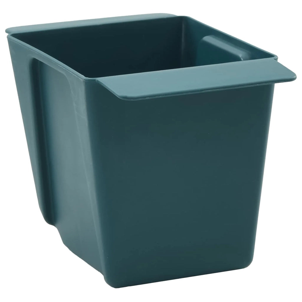 Fioriere | Cassetta per fiori | Vaso per Euro pallet 24 pz Verde 13,5 x 9 x 9,5 cm