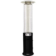 STUFA GAS GPL ROUND PATIO + RUOTE DOMUS  NERO KW 5/11 H.CM 180