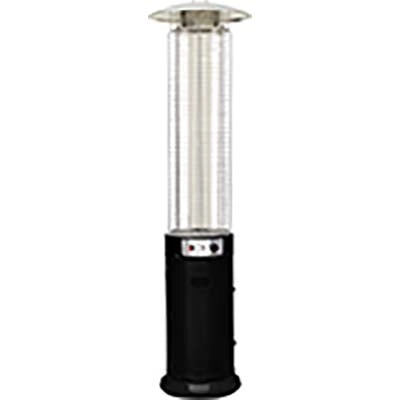 STUFA GAS GPL ROUND PATIO + RUOTE DOMUS  NERO KW 5/11 H.CM 180
