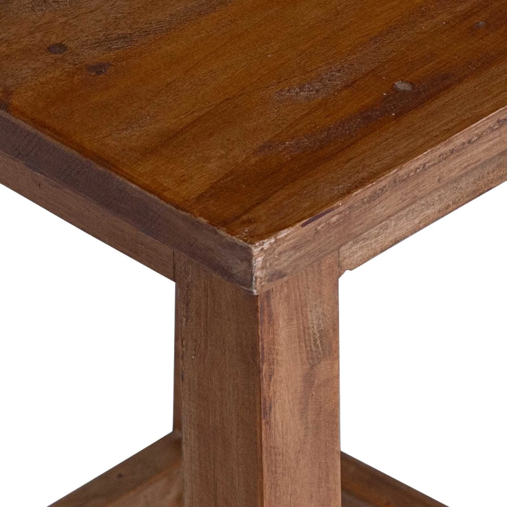 Pouf Naturale 30 x 30 x 47 cm Legno di Mogano 42012390