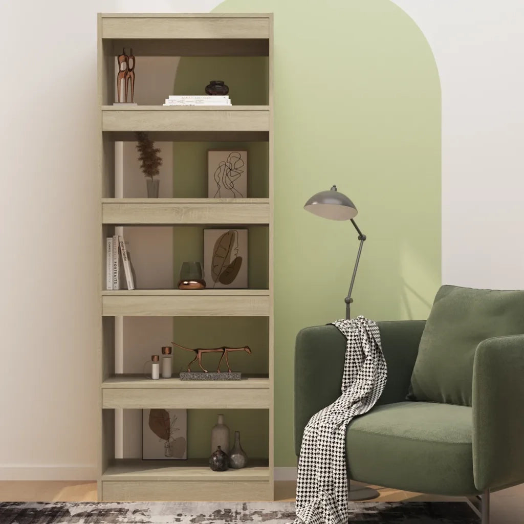 Libreria/Divisorio Rovere Sonoma 60x30x166 cm in Truciolato 811676