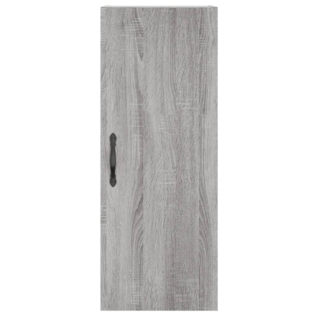 Buffet credenza cassettiera armadio mobile contenitore organizer cucina soggiorno salotto rovere Sonoma alto 34,5 x 34 x 180 cm legno ingegnerizzato grigio 02_0035265