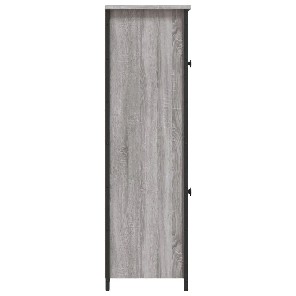 Credenza | Madia | Buffet da pranzo | Armadio da pranzo Grigio Sonoma 62x32x106,5 cm in Legno Multistrato