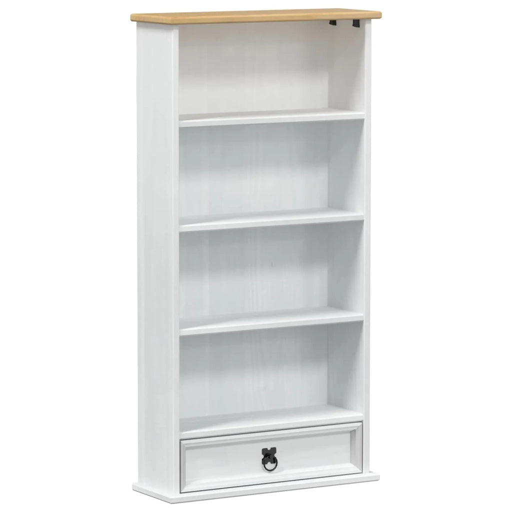 Mobile per CD Bianco 52 x 17.5 x 103 cm Pino massello CFW2840857