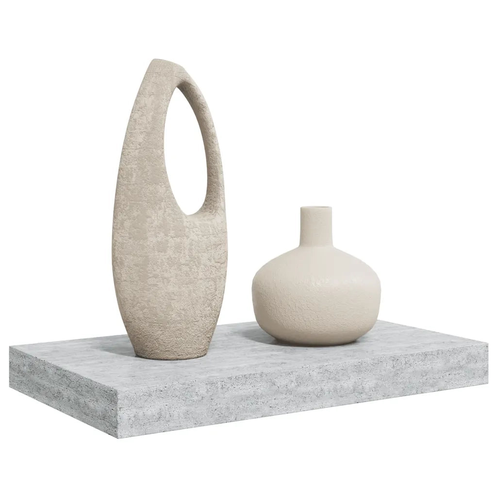 Scaffale a Parete Grigio Cemento 40x23x3,8 cm in MDF 326591