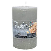 Trade Shop - Set 6pz Candela Di Cera Rustico Profumato Incenso 7x10cm Da 290g Durata 45 Ore 065123a -
