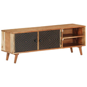 Mobile Porta TV 112x30x40 cm in Legno Massello di Acacia