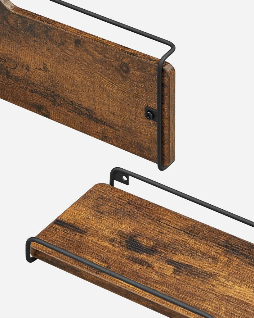Valora SHELVES 2 pezzi Mensole da parete rustiche per soggiorno x2