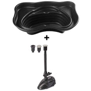 Laghetto per giardino termoformato da 250 lt + pompa per laghetto vx 800 litri/h laghetto magic