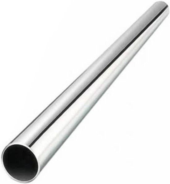 Tubolare in acciaio inossidabile 7,6mm - 304 AISI - Senza saldatura - Lunghezza 300mm - Capillare - Adatto a diverse applicazioni - Colore argento - Sistema di tubi