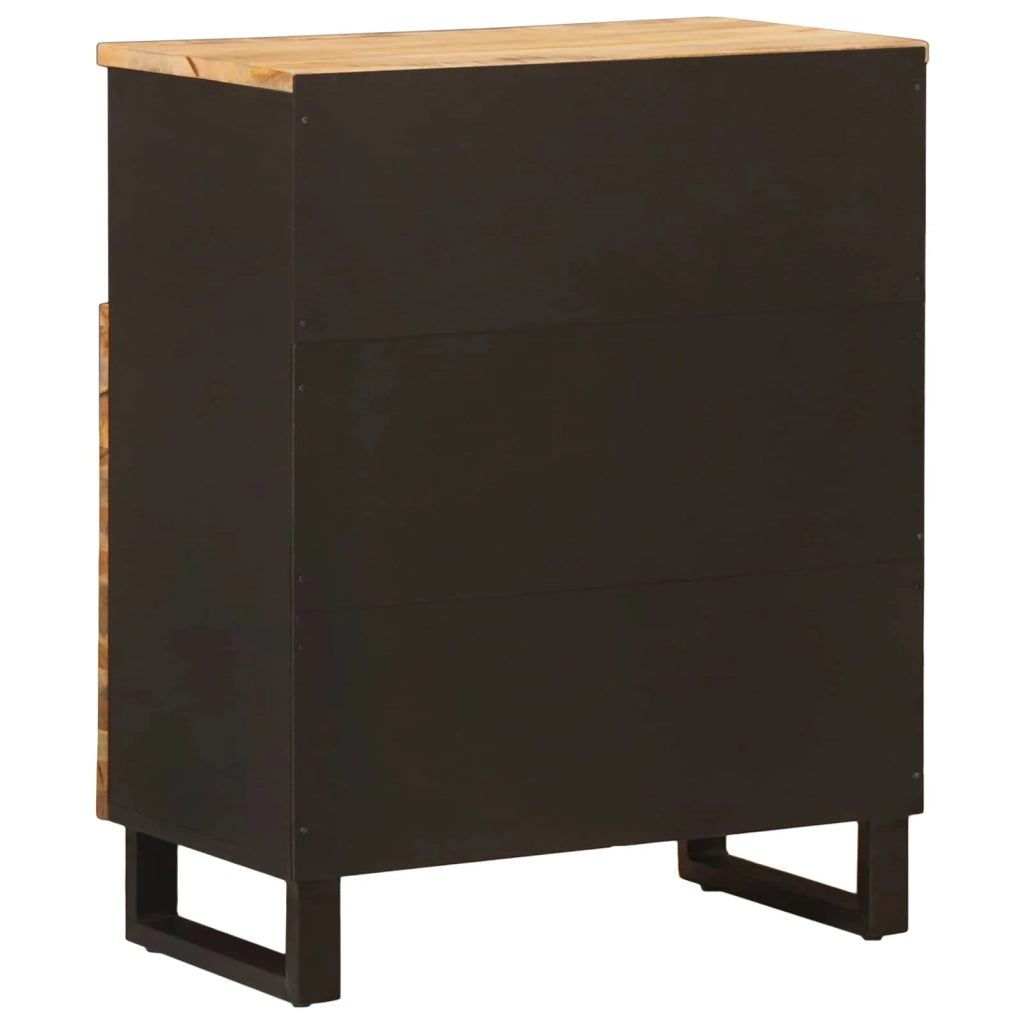 Mobile laterale Marrone 60 x 33 x 75 cm Legno di mango massello