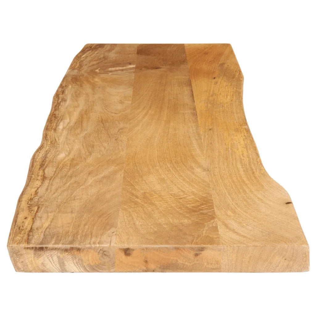 Piano Tavolo 160x40x2,5 cm Bordi Vivi in Legno Massello Mango 370712