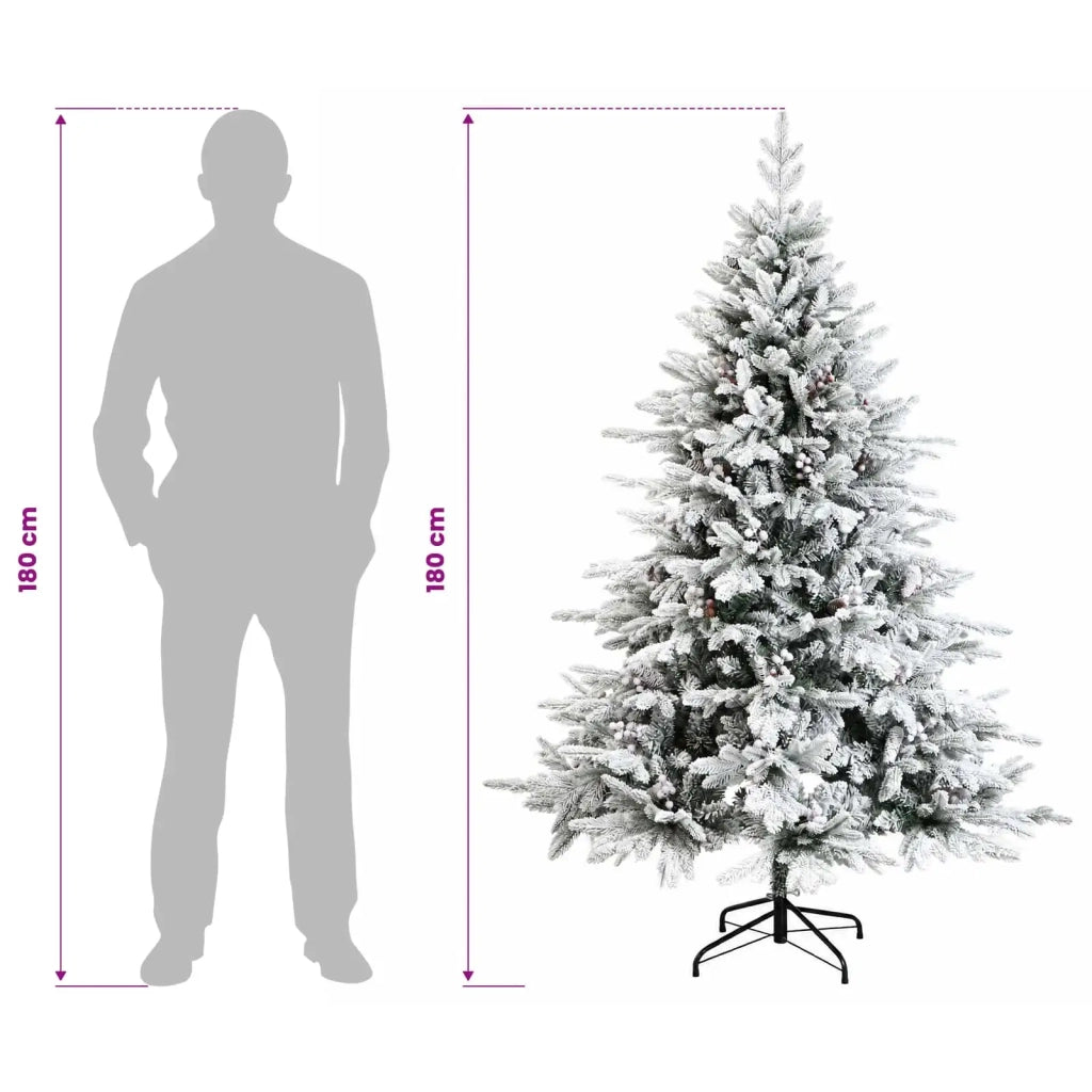 Albero di Natale Artificiale con Rami Pieghevoli 180 cm 42055549