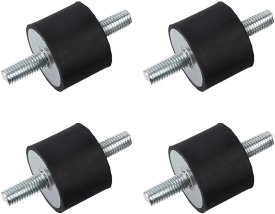 Supporti in gomma M10 40*30 - Supporti antivibrazioni - Dampened - Isolatori di vibrazione - Supporti d'assorbimento vibrazione - Facili da installare