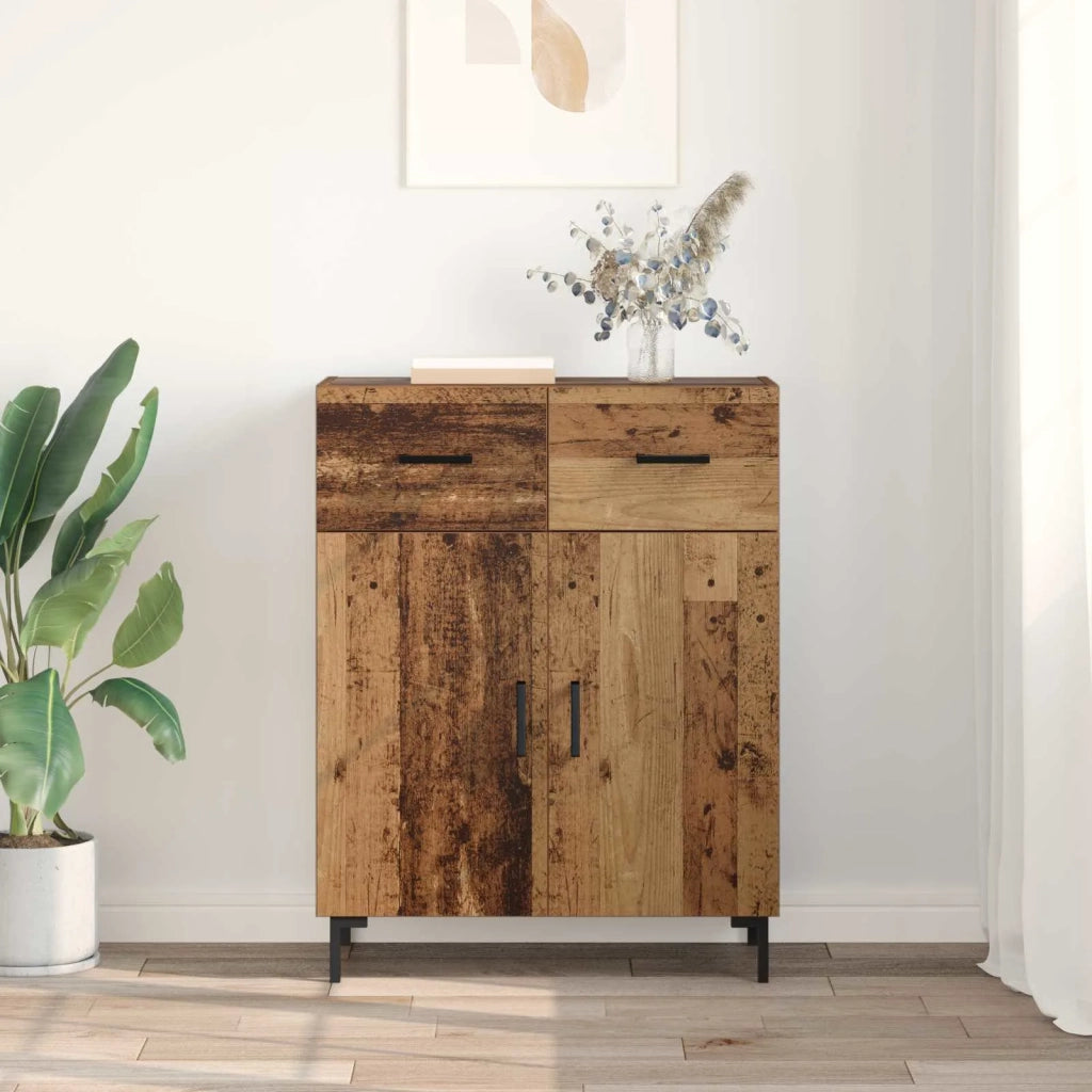 Credenza | Madia | Buffet da pranzo | Armadio da pranzo Legno vecchio 69,5 x 34 x 90 cm Legno multistrato