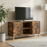 Mobile TV 102 x 34,5 x 50 cm Rovere Fumo Legno ingegnerizzato 895160