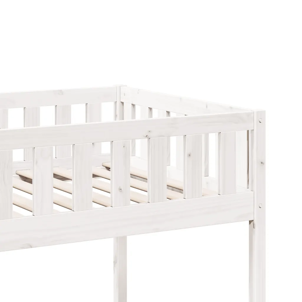 Letto per Bambini senza Materasso Bianco 90x190cm Massello Pino 855019