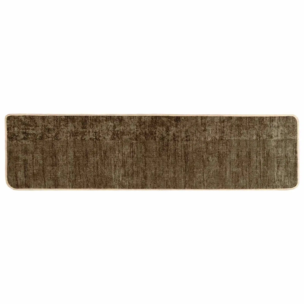 Runner Tappeto MARSA Verde Foresta 80 x 400 cm Poliestere e PVC