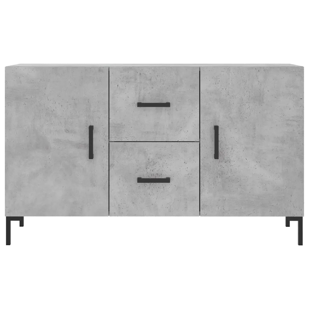 Credenza | Madia | Buffet da pranzo | Armadio da pranzo Grigio Cemento 100x36x60 cm in Legno Multistrato