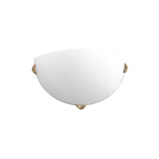 Plafoniera Candellux Sara 30cm vetro bianco ottone E27
