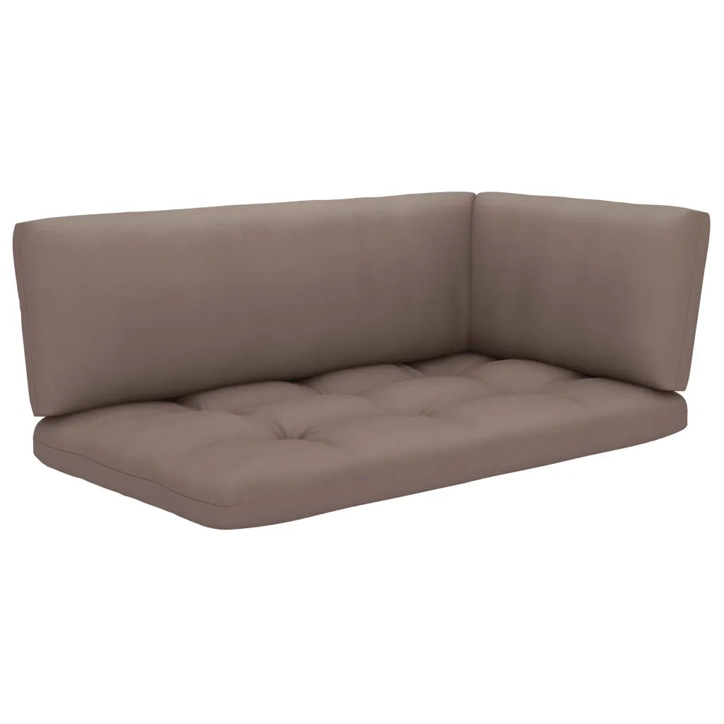 Divano Angolare da Giardino Pallet Legno Pino Impregnato Grigio