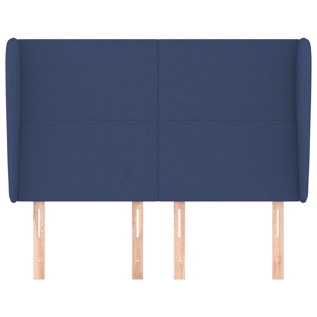Testiera ad Orecchio Blu 147 x 23 x 118/128 cm in Tessuto 3117680