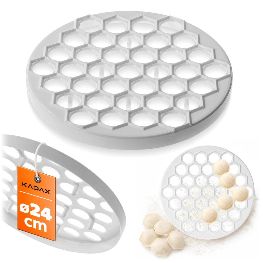 KADAX Pierożnica na pierogi średnica 24cm biała <5