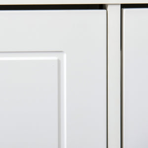 Panca Scarpiera Salvaspazio per 8 Paia di Scarpe 104x24x55 cm Bianca