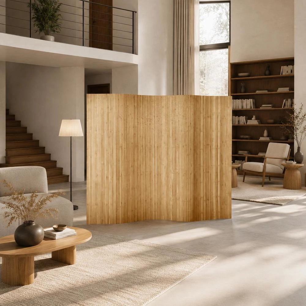 Bamboo Room Divider 250x165 Cm Natural
