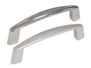 MANIGLIE PER MOBILI FISSE MOD.UN17-18 IN ZAMA- - interfori mm.128 cromo opaco - 5 pezzi METALSTYLE