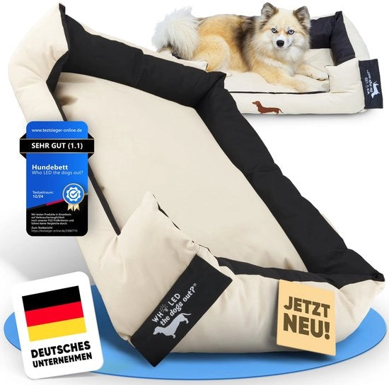 Honden letto robusto per cani grandi e piccoli, idoneo per cuccioli e anziani - letto per cani, panca per cani, cuscino - colore scelta tra chiaro e scuro - dimensioni medio-grandi, imbottito - scegli la tua dimensione