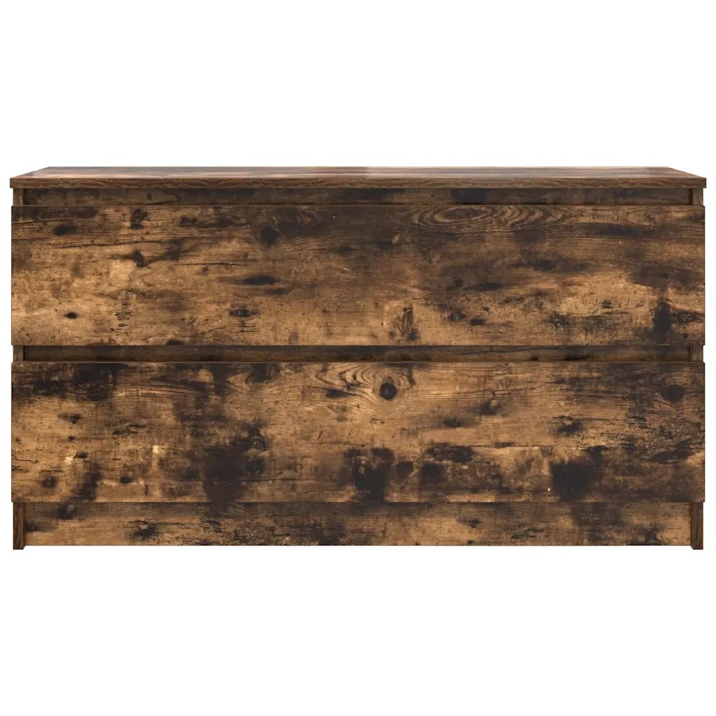 Mobile TV Rovere Fumo 100x35x54 cm in Legno Multistrato