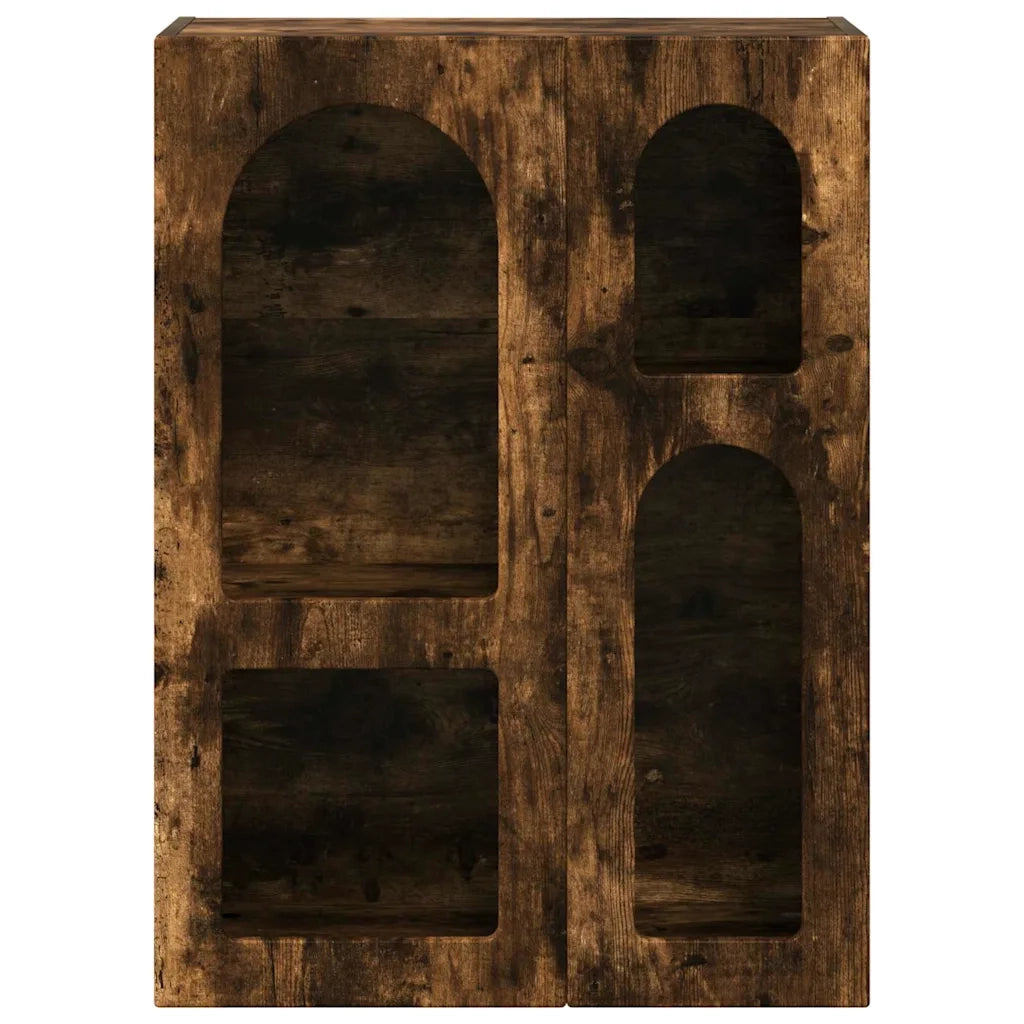 Credenza-Buffet-Armadio da cucina Rovere fum¨¦ 59 x 35 x 80.5 cm Legno multistrato