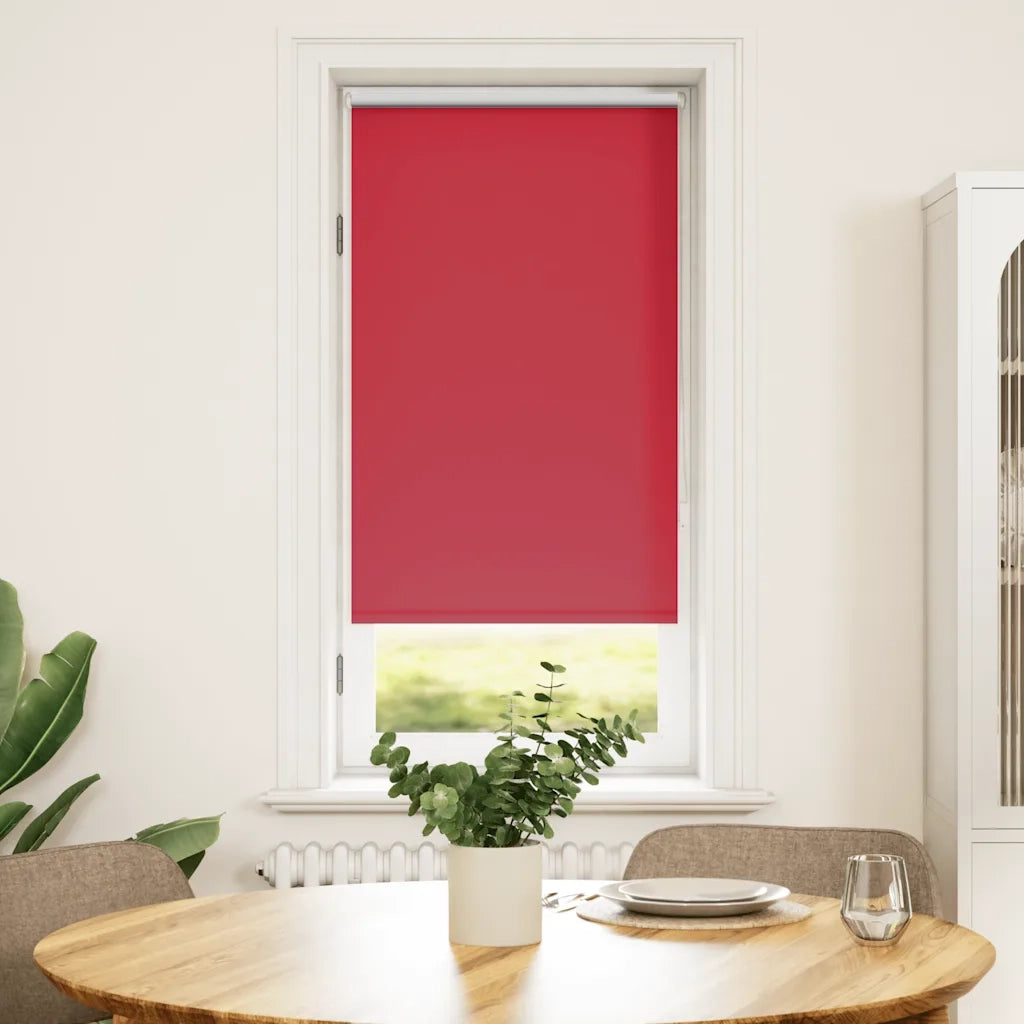 Tenda a rullo oscurante 64,4x120 cm Tessuto Larghezza 60 cm Rosso 240744