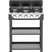 CUCINA 5 FUOCHI 2 MENSOLE 65X49XH.92 CM NERO- 1,0 pz