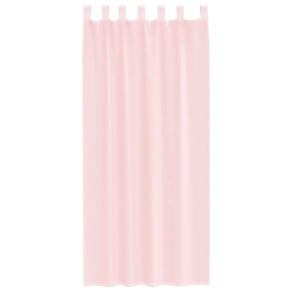 Tende in Voile con Passanti 2 pz Rosa Chiaro 140x225 cm 4102278