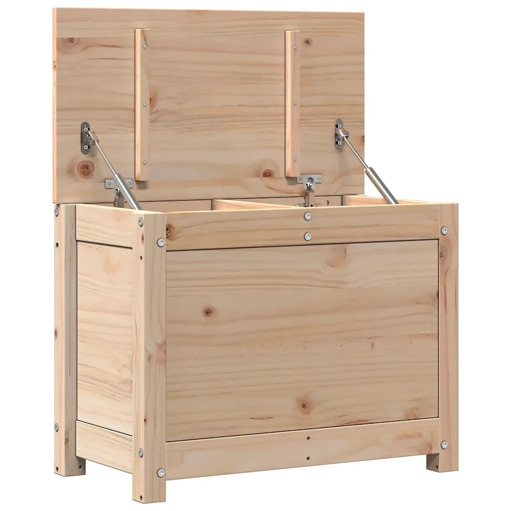 Contenitore Portaoggetti 60x32x45,5 cm Legno Massello Pino cod mxl 78189