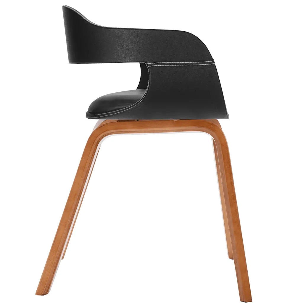 Sedia da Pranzo in Legno Piegato e Similpelle cod mxl 20302